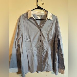 North Style blue striped shirt